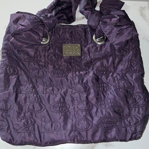 2 Bebe purple tote bag